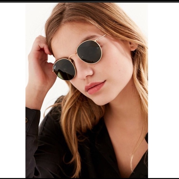 Ray bans round metal sunglasses gold - Picture 4 of 4